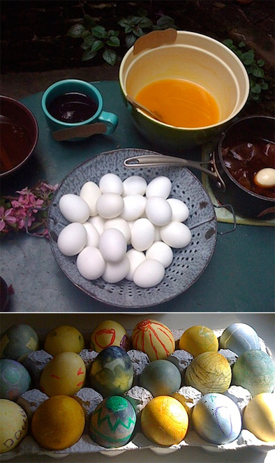 dyed easter eggs designs. on dyeing Easter Eggs,